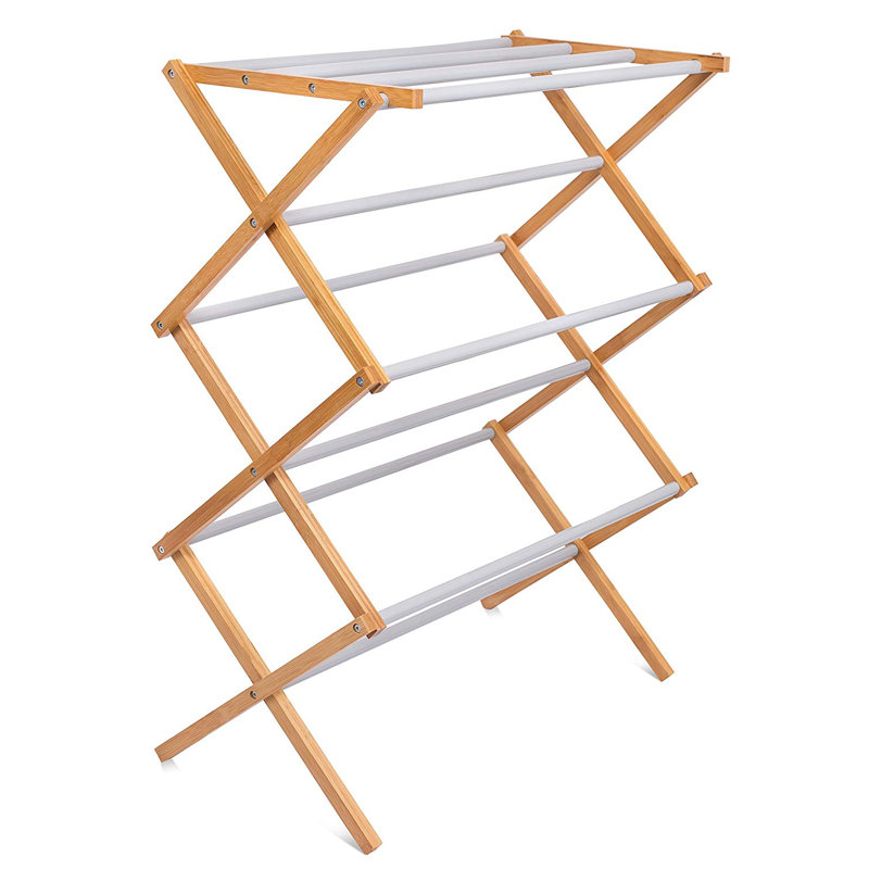 Rebrilliant Steel Clothes Folding Drying Rack Wayfair